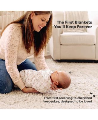 3-Pack Lyra Muslin Swaddle Blankets for Newborns, Large Cotton Nursery Baby Blankets, Soft & Breathable