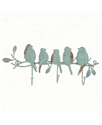 YIGII Vintage Metal Coat Rack with 3 Hooks - Birds on Branch for Home ...