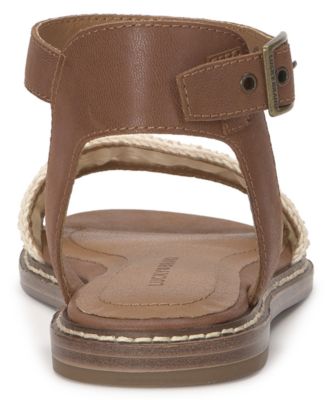 Women's Kimaya Crochet Ankle-Strap Flat Sandals