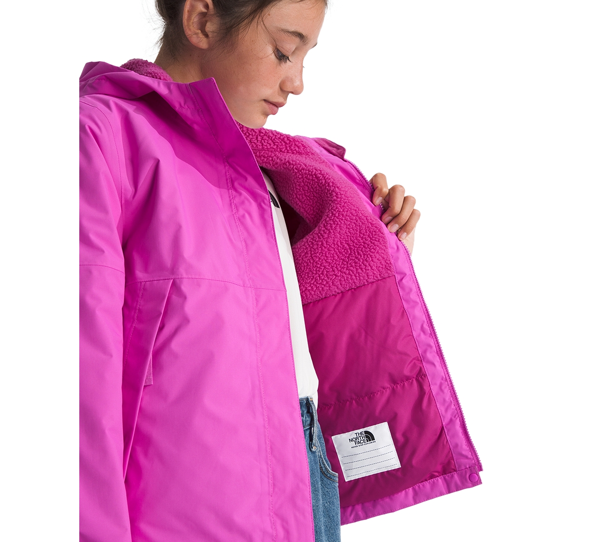 The North Face Girls' 6-16 Antora Warm Full-Zip Rain Jacket