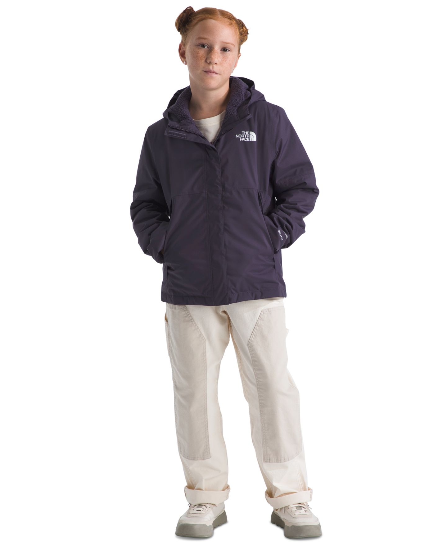 Куртка The North Face Antora Regular-Fit Rain Jacket для девочек, цвет: Тёмный тёмно-синий — фото 2