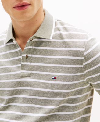 Men's Regular-Fit Tipped Linen Polo Shirt 