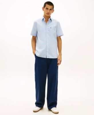 Men's Heritage Short-Sleeve Pocket Striped Oxford Shirt