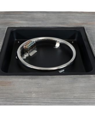 Outdoor Smokeless Patio Propane Gas Fire Pit Table with Lava Rocks - 30" Square