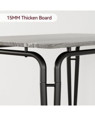 5-Piece Dining Table Set Sturdy Wooden Square Table and Chair Breakfast Table Set for 4 Person for Home or Commercial Dining Room