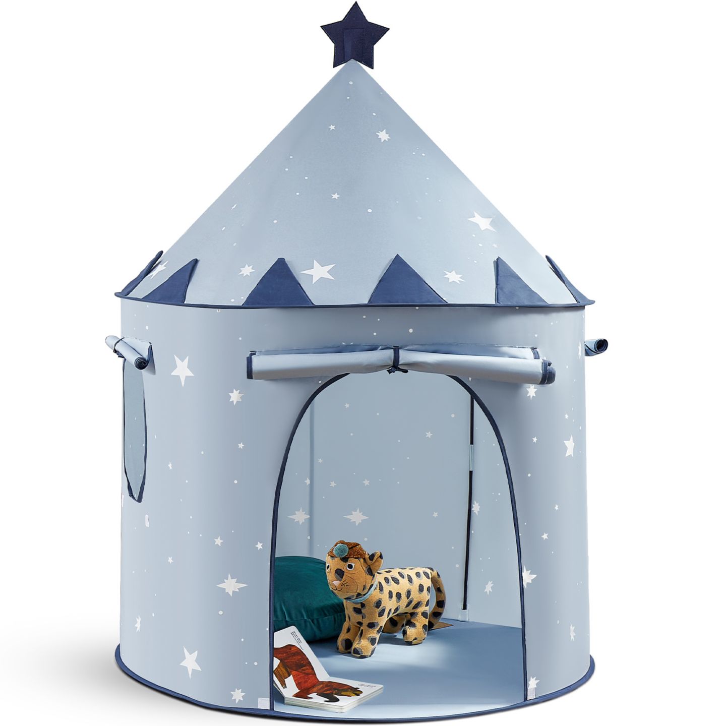 Детские игрушки Tiny Land Starry Blue Foldable 3-Piece Play Tent Set, Ages 3+ — фото 3