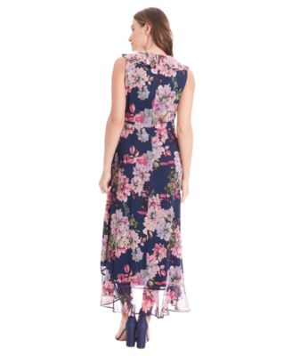 Women's Side Tie Ruffle Wrap V-Neck Dress