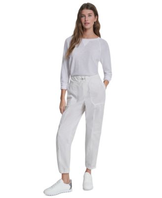 Women's High Rise Bungee Waist Seamed Joggers