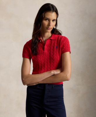 Women's Slim Fit Ribbed Collar Cropped Sweater