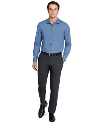 Men's Performance Stretch Tile Print Dress Shirt