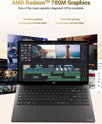 15.6" IPS FHD-Gaming-Laptop, AMD Ryzen 7 8745HS 32GB DDR5 RAM 1TB SSD 4.9GHz Radeon 780M Graphics 100W USB-C 4.0