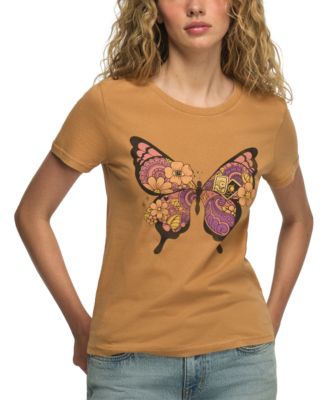 Women's Spiritual Butterfly Classic Crew Neck T-Shirt