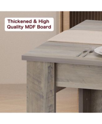 Dining Table for 4-6 Rectangular Dining Room Table with Large Table Top Farmhouse Wood Dining Dinner Table