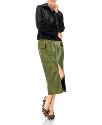 Women's High Shine Biker Jacket