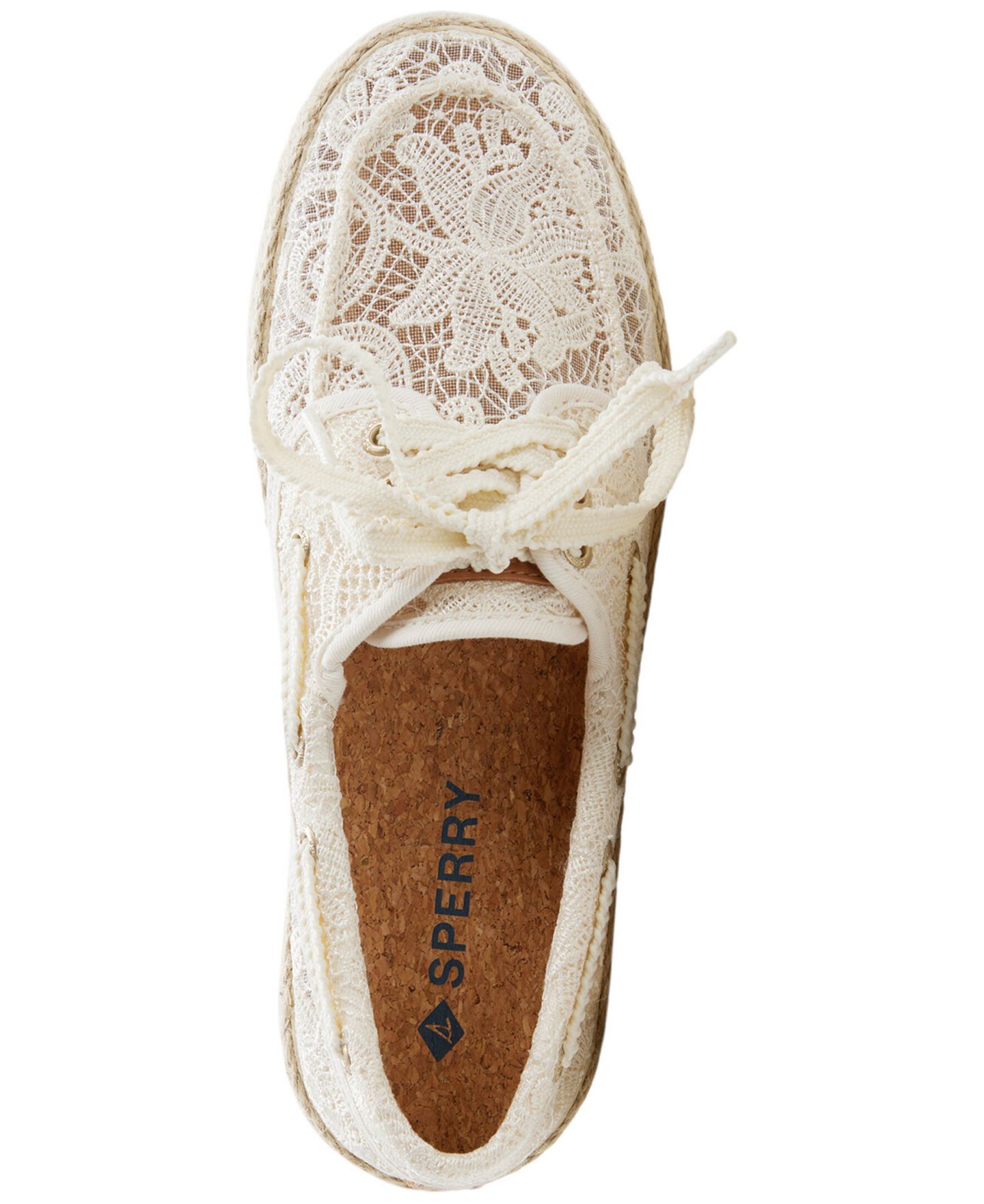 Обувь Sperry Women's Venice Lace-Up Boat Shoes, цвет: Кремовый — фото 4