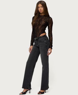 Women's Rosalinda Sheer Lace Bodysuit
