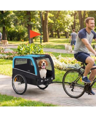 Dog Bike Trailer, Pet Cart Bicycle Carrier with 20" Air Tires