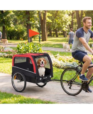 Dog Bike Trailer, Pet Cart Bicycle Carrier with 20" Air Tires