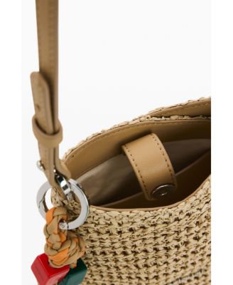 Women's Raffia Mobile Phone Holder Charms