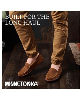 Men's Venetian Tread Suede Slip Ons Loafers