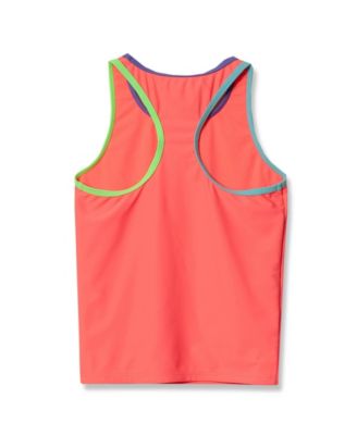 Girls Chlorine Resistant Racer Back Tankini Swim Top