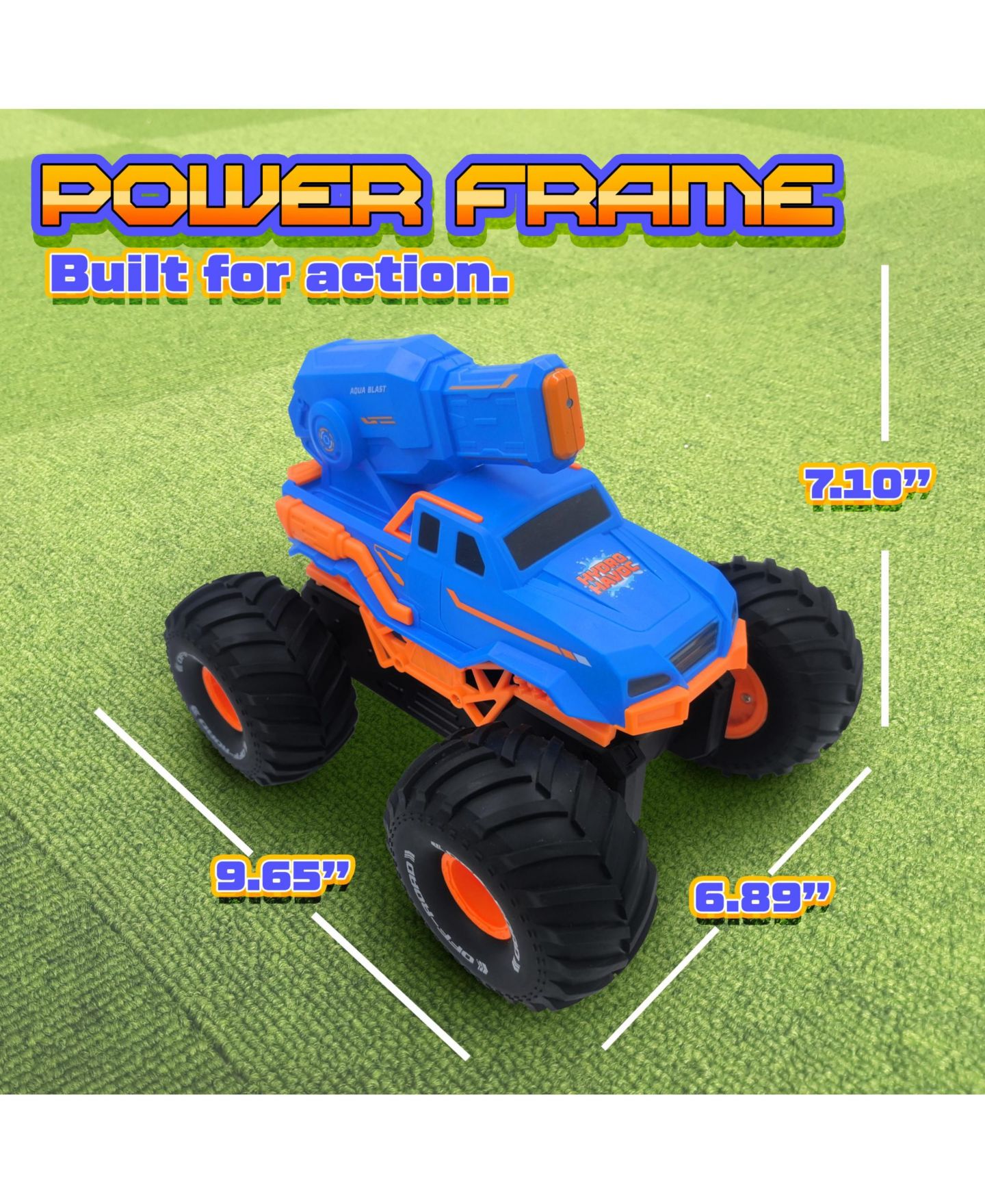 Детская игрушка USA Toyz Hydro Havoc Amphibious Water Cannon Remote Control Monster Truck — фото 3