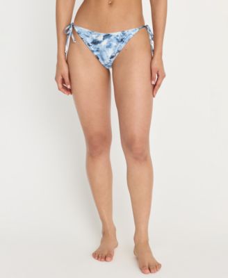 Women's Printed String Bikini Bottoms, Regular & Plus Size