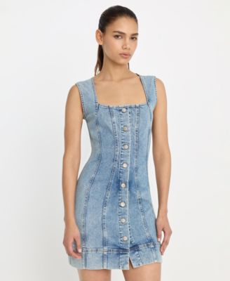 Women's Button-Front Mini Dress