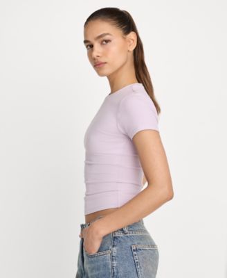 Women's Super Stretch Crewneck T-Shirt, Regular & Plus Size