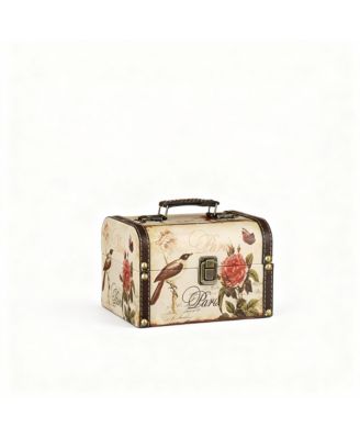 Vintage Wooden Treasure Box for Keepsakes and Trinkets