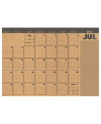 July 2026 - June 2027 Trail + Timber Medium Desk Pad Monthly Blotter Calendar