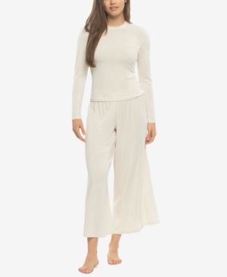 Women's Lena Modal Linen Long-Sleeve and Pants Set Style 950226