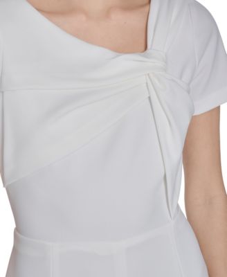 Women's Twist Neck Midi Dress