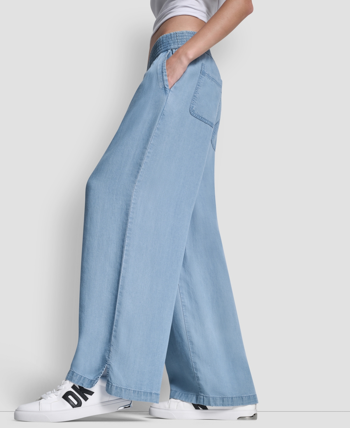 Dkny Jeans Women's Pull-On Wide-Leg Ankle Pants