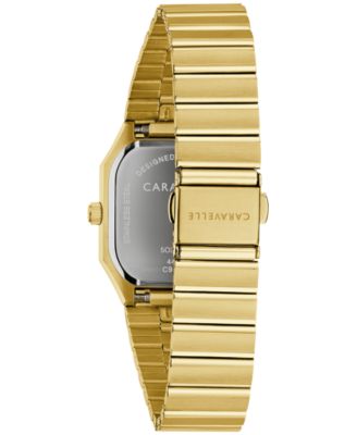 Men's Vintage Gold-Tone Stainless Steel Bracelet Watch, 32mm