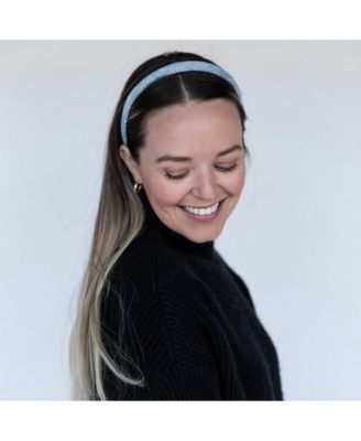 Women's Classic Thin Padded Headband - Light Wash Stars
