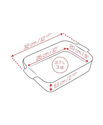 Appolia Rectangular Ceramic Baking Dish, 10" x 8"