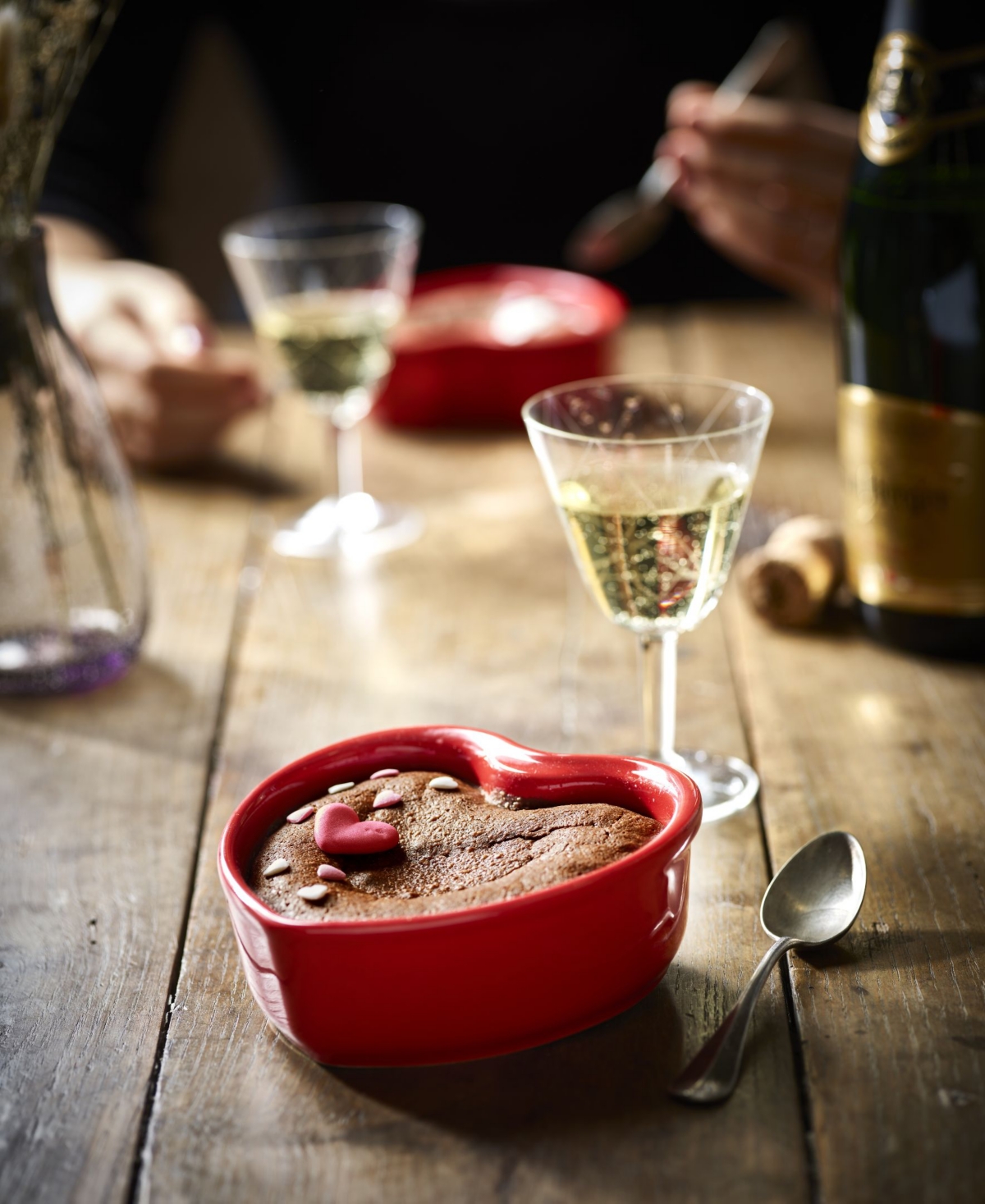 Peugeot Appolia Ceramic 5.25" Heart Ramekins