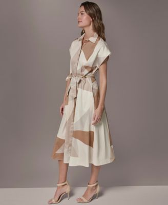 Women's Collared Neck Shirt Dress