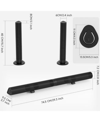 Detachable Bluetooth 5.3 Soundbar with Hi-Fi Audio & Powerful Bass for Home Theater Upgrade