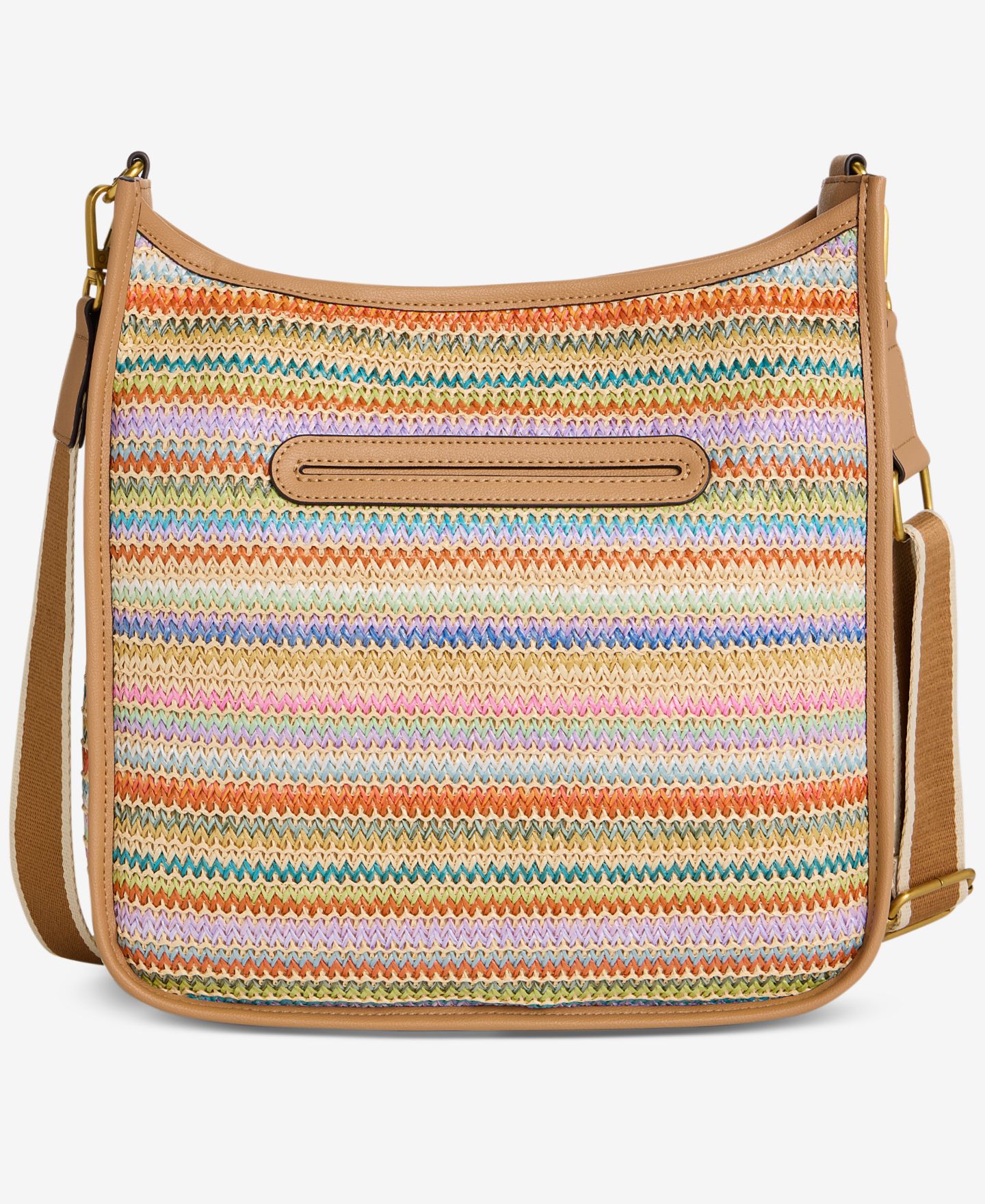 Женская сумка Style & Co Classic Straw Dip Crossbody, цвет: Разноцветный — фото 3
