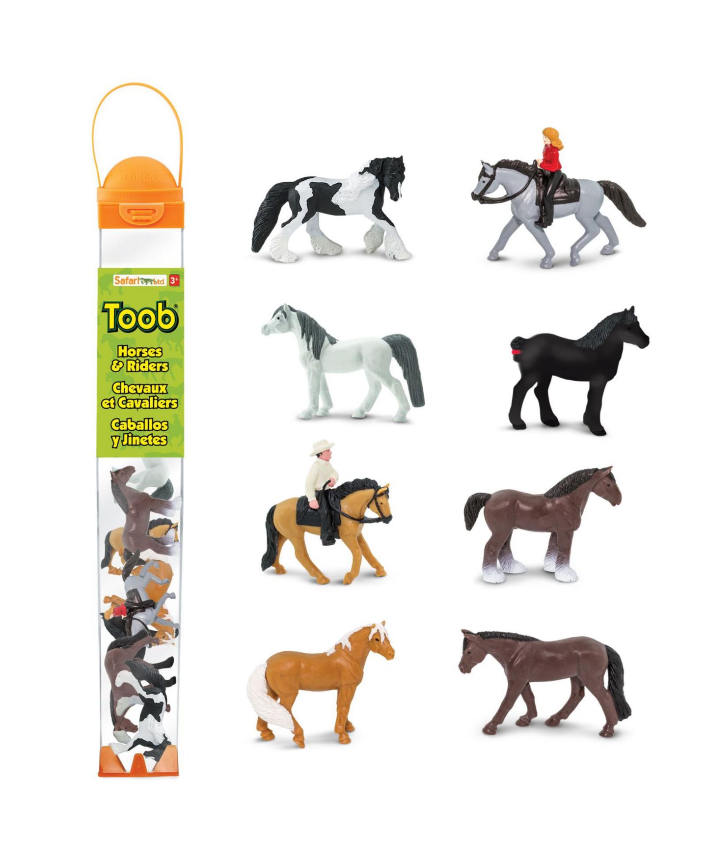 Детские фигурки Safari Ltd. Horse Lovers Hand-Painted 8-Piece Figurine, Ages 3+ — фото 1