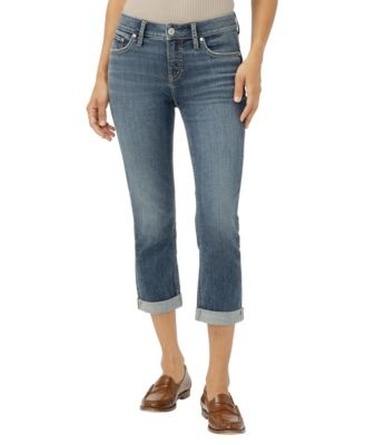 Women's Elyse Mid-Rise Luxe Stretch Capri Jeans