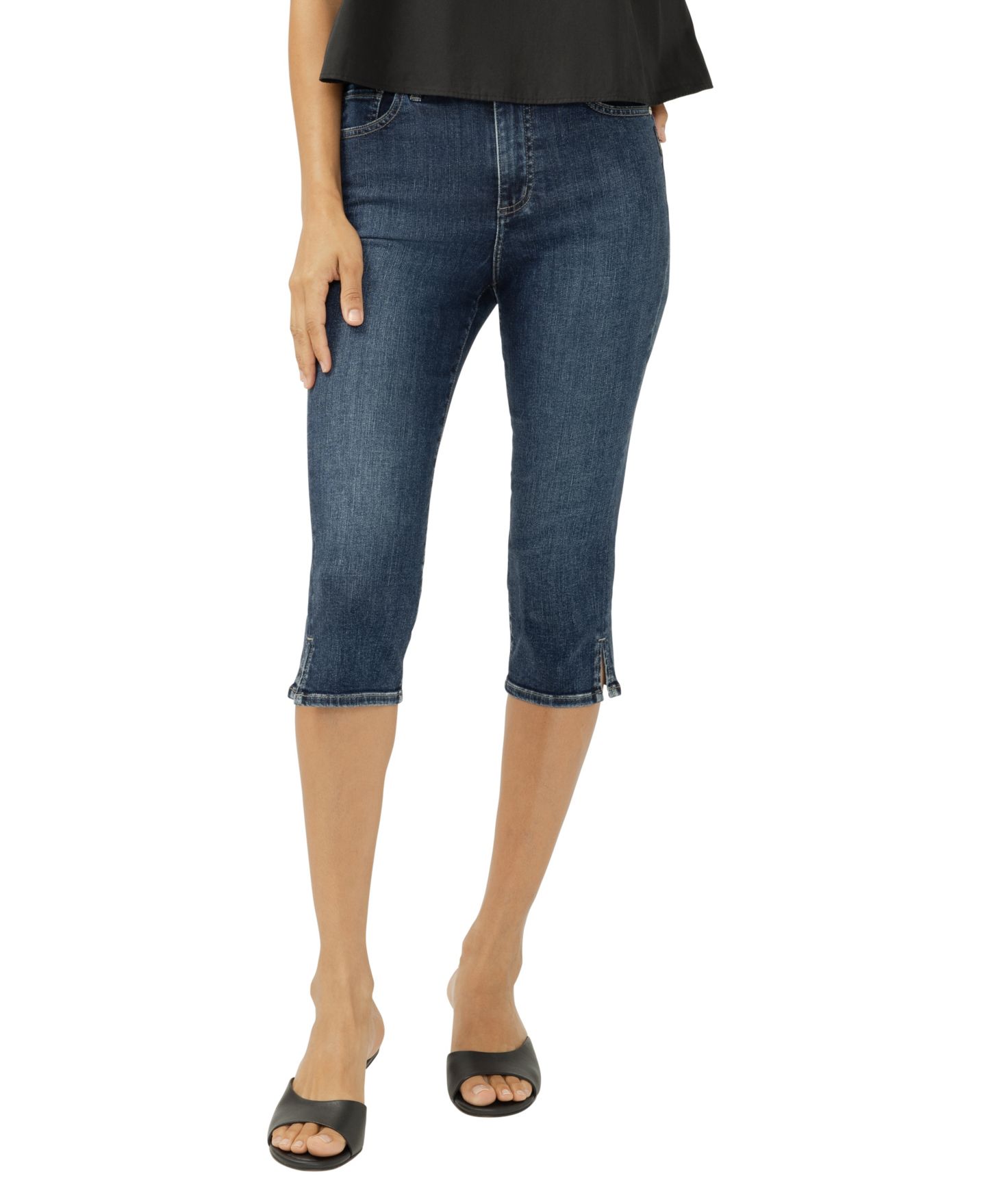 Женские джинсы Silver Jeans Co. Isbister High-Rise Capri, цвет: Maisie — фото 1