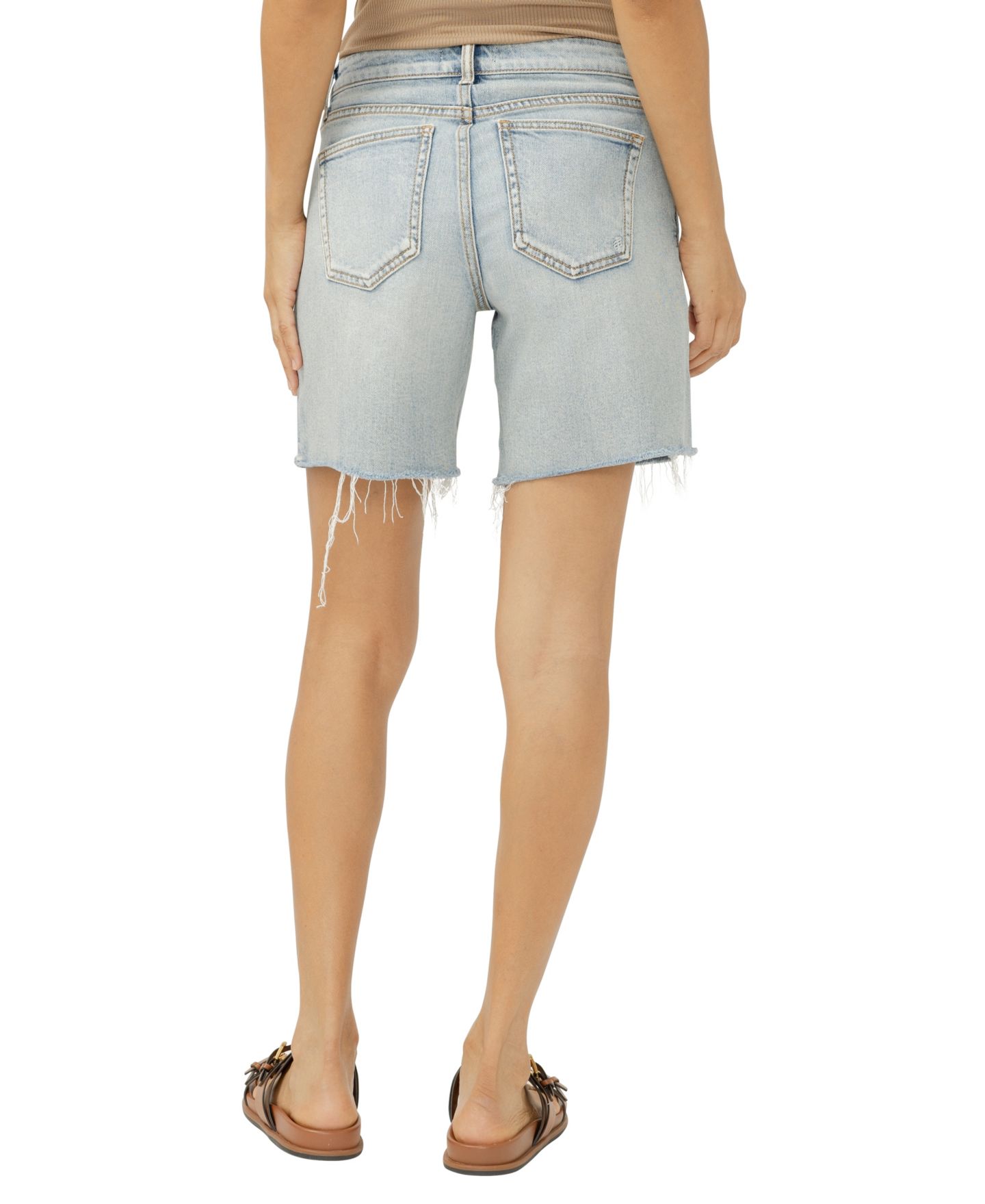 Женские шорты Silver Jeans Co. Suki Mid-Rise Long, цвет: Palma — фото 4