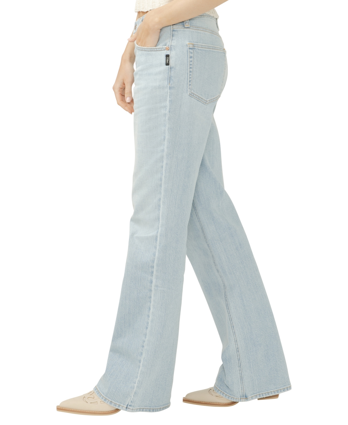 Silver Jeans Co. Women's 90s Mid Rise Baggy Bootcut