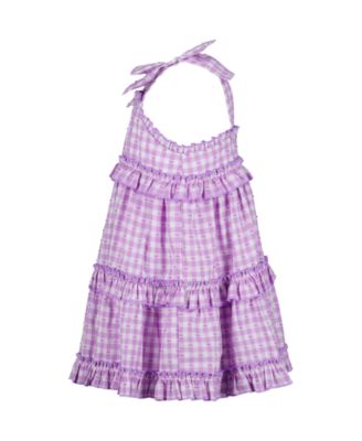 Girls' 2T-6X Plaid Ruffled Tunic and Capri Leggings, 2-Piece Set