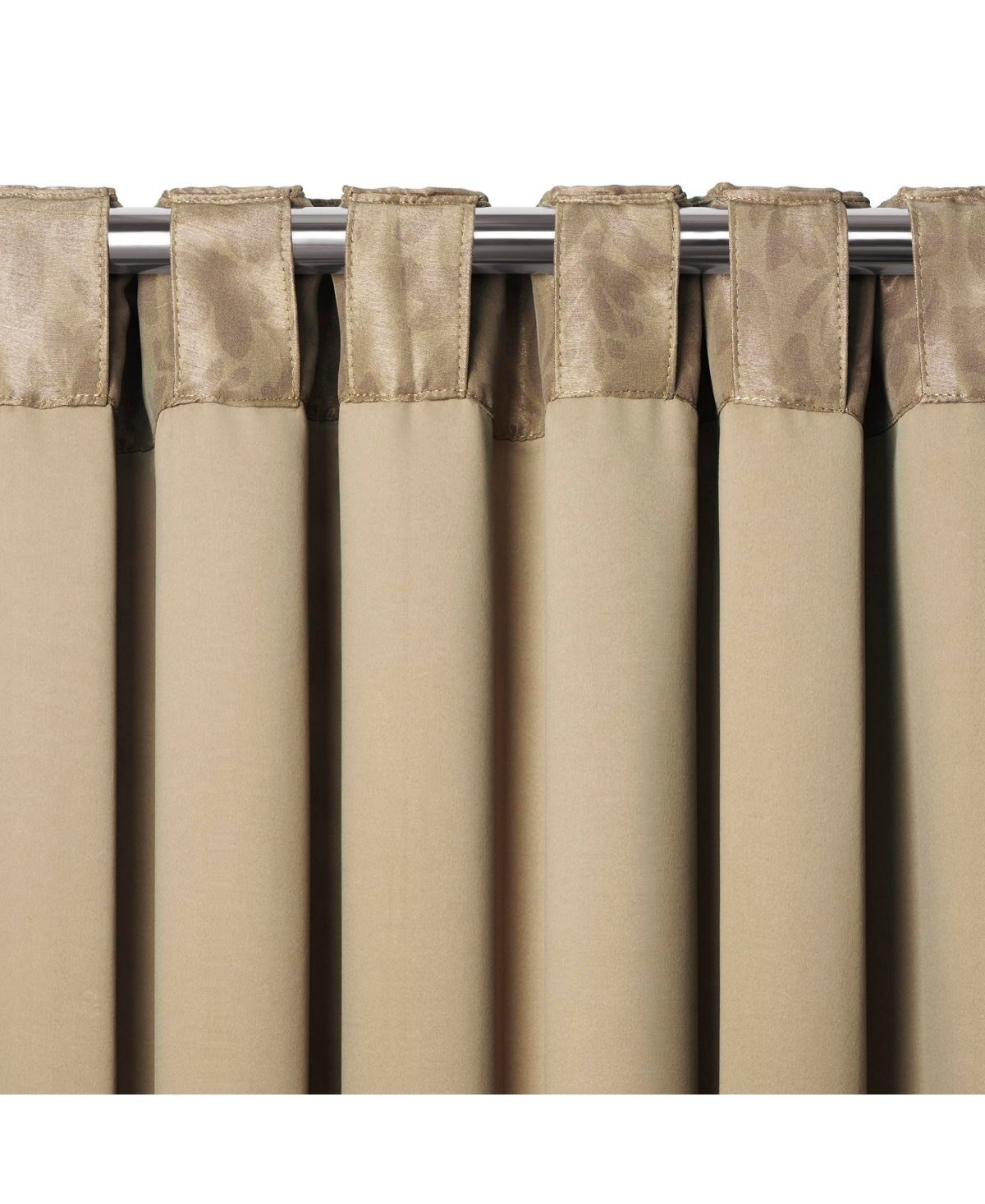 Elrene Home Fashions Antonia Damask Print Blackout Window Curtain