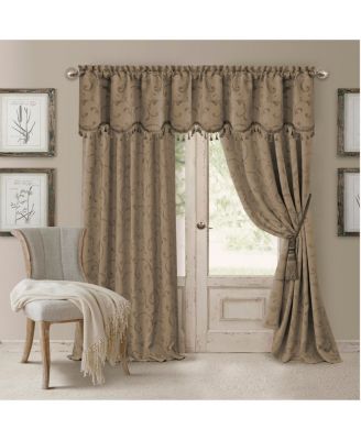 Mia Jacquard Scroll Blackout Window Curtain