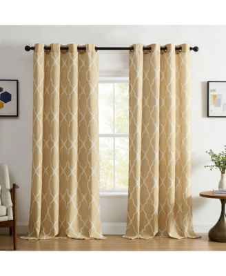 Medalia Geometric Window Curtain Panel